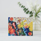 抽象芸術アート・ボヘミアン・アート ポストカード (スタンド正面)
