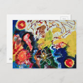 抽象芸術アート・ボヘミアン・アート ポストカード (正面/裏面)