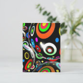 抽象芸術アート ポストカード (スタンド正面)