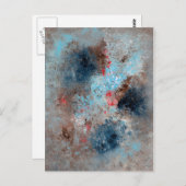 抽象芸術アート – 不在 ポストカード (正面/裏面)