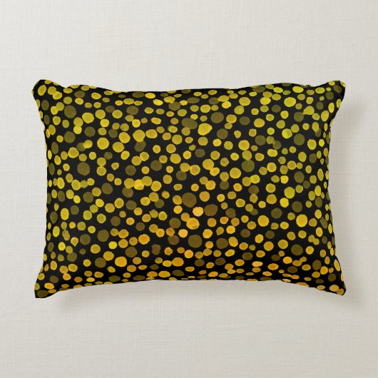 抽象芸術アート：水彩クリエイティブスポット。 アクセントクッション (正面)