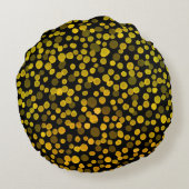 抽象芸術アート:水彩クリエイティブスポット。 ラウンドクッション (裏面)