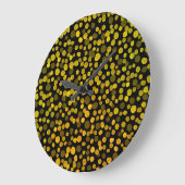 抽象芸術アート：水彩クリエイティブスポット。 ラージ壁時計 (傾斜)