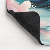 抽象芸術アート(海波) マウスパッド (コーナー)