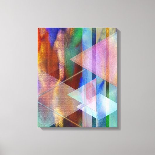 抽象芸術アート – 牧歌的ミッドナイト – 矩形アート キャンバスプリント (正面)