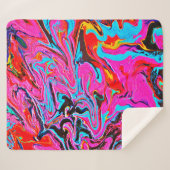 抽象芸術アート、背景、手絵画、流体Ar シェルパブランケット (正面(横))