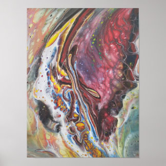 抽象芸術アート – 蝶の羽 ポスター