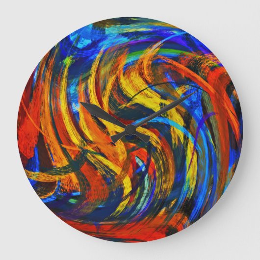 抽象芸術アート#11 ラージ壁時計 (正面)