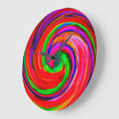 抽象芸術アート#12 ラージ壁時計 (傾斜)