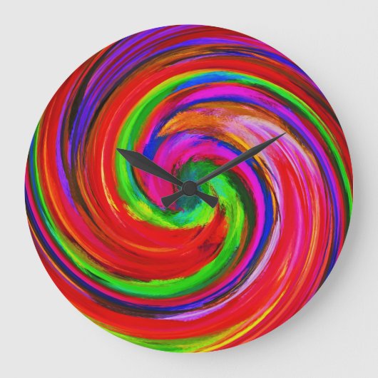 抽象芸術アート#12 ラージ壁時計 (正面)