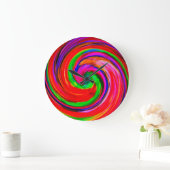 抽象芸術アート#12 ラージ壁時計 (ホーム)