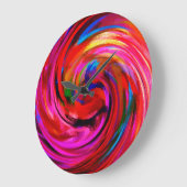 抽象芸術アート#9 ラージ壁時計 (傾斜)