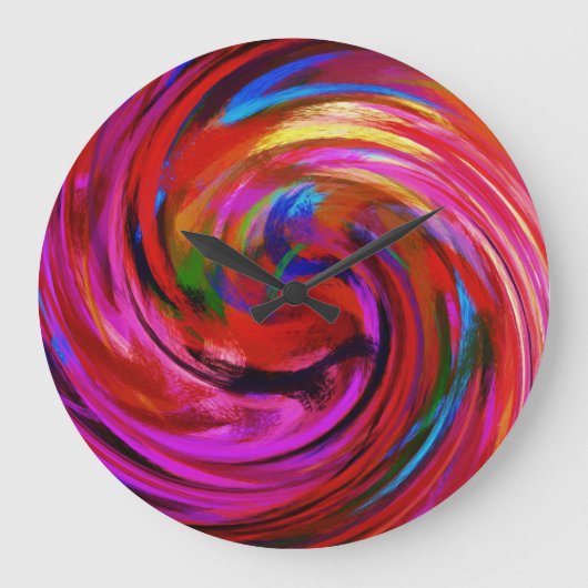 抽象芸術アート#9 ラージ壁時計 (正面)