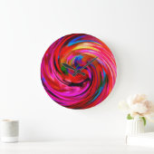 抽象芸術アート#9 ラージ壁時計 (ホーム)