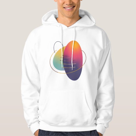 抽象芸術アートTシャツ – ウェアラブル表現🎨👕 パーカ (正面)