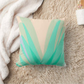 抽象芸術アーファンキートターコイズピンク クッション (ブランケット)