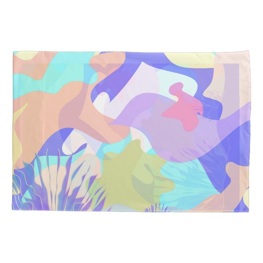 抽象芸術アーモダントユニークスタイリッシュデュベットカバー 枕カバー (裏面)