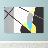 抽象芸術アーモダント、シェイプby ©Lorena Depante キャンバスプリント (インサイチュ (ウッドフロア))