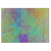 抽象芸術アールカラフルテクスチャガラス カッティングボード (正面)