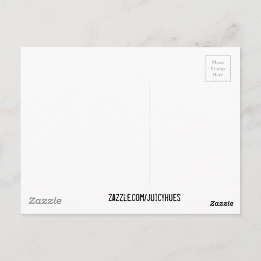 抽象芸術アールストライプレインボー絵を描ドリップ ポストカード (裏面)