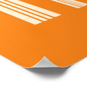 抽象芸術アールデコスタイルチューリップブーケ ポスター (角)