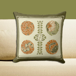 抽象芸術アールデコハンサム葉自然デザインTh クッション