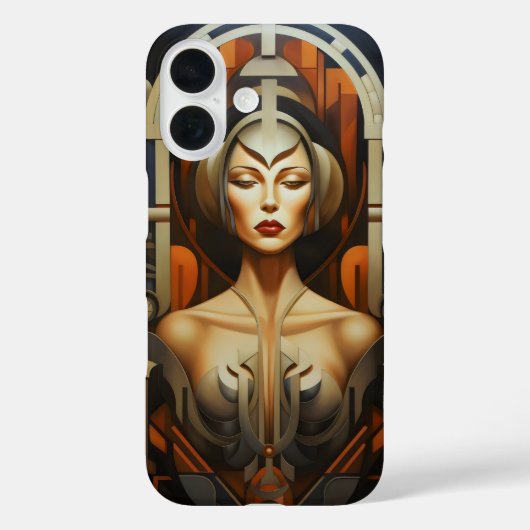 抽象芸術アールデコ Case-Mate iPhoneケース (裏面)