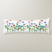 抽象芸術アールヌーボースタイリッシュ花 ボディピロー (正面)