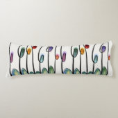 抽象芸術アールヌーボースタイルチューリップ ボディピロー (正面)