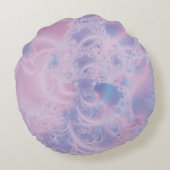 抽象芸術アールピ白熱［赤熱］光を放つンク ラウンドクッション (裏面)