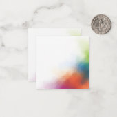 抽象芸術アー空白のトテンプレートカラフルトレンディー ノートカード (正面/裏面インサイチュ)