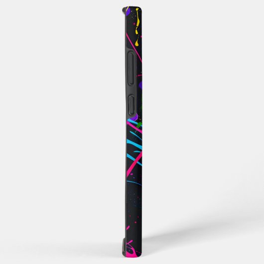 抽象芸術アー絵を描(ばちゃばちゃ)跳ねる画像 SAMSUNG GALAXYケース (右側面)