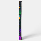 抽象芸術アー絵を描(ばちゃばちゃ)跳ねる画像 SAMSUNG GALAXYケース (左側面)