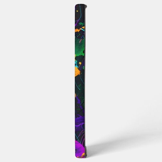 抽象芸術アー絵を描（ばちゃばちゃ）跳ねる画像 SAMSUNG GALAXYケース (左側面)