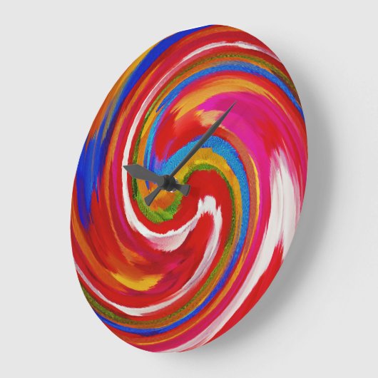 抽象芸術アー#15 ラージ壁時計 (傾斜)