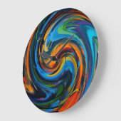 抽象芸術アー#30 ラージ壁時計 (傾斜)