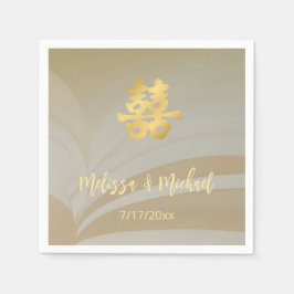 抽象芸術ア中国のート結婚のカスタム スタンダードカクテルナプキン