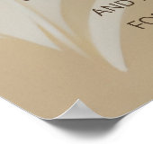 抽象芸術ア中国のート結婚レッドフローラゲストブック ポスター (角)