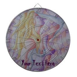 抽象芸術ア数々のート色ピンクのポーズのレトロ ダーツボード