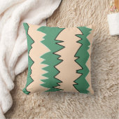 抽象芸術ア淡い色のートベージュコーラルピンクグリーン クッション (ブランケット)