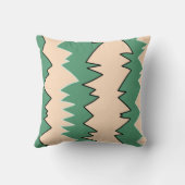 抽象芸術ア淡い色のートベージュコーラルピンクグリーン クッション (裏面)