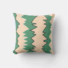 抽象芸術ア淡い色のートベージュコーラルピンクグリーン クッション