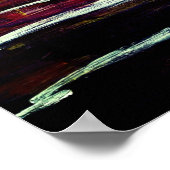 抽象芸術ア絵画クリル花付き ポスター (角)