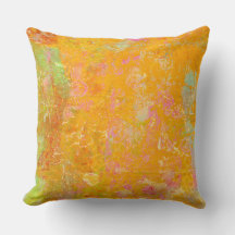 抽象芸術ア絵画ートのオレンジ色の黄色ピンク赤グリーン