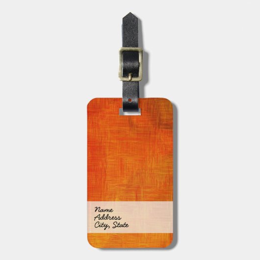 抽象芸術ア絵画ートのレトロカラー11 ラゲッジタグ (正面縦)