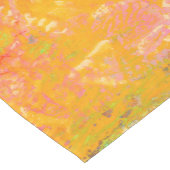 抽象芸術ア絵画ートオレンジイエローピンクサニー ミディアムテーブルランナー (コーナー)