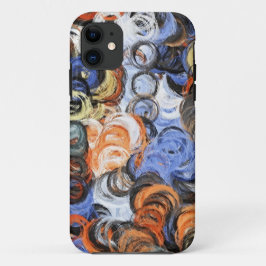抽象芸術ア絵画ートレトロカラー19 iPhone 11 ケース
