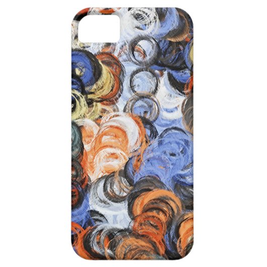 抽象芸術ア絵画ートレトロカラー19 Case-Mate iPhoneケース (裏面)