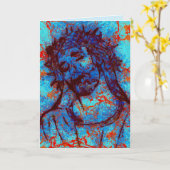 抽象芸術イエスキースグリーティングカード カード (黄色い花)