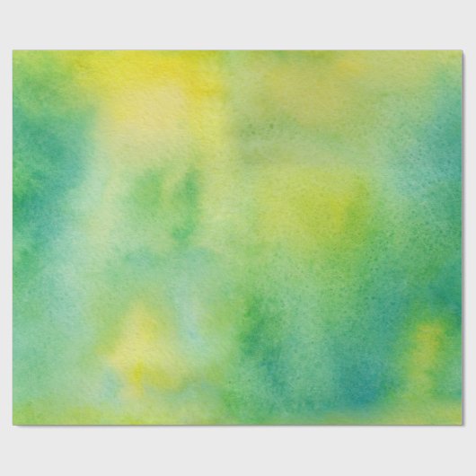 抽象芸術イエローとグリーンのラッピング紙 ラッピングペーパー (フラット)